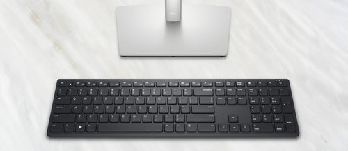 Wireless Full-Size DELL KB500 Keyboard Plunger Switch Black
